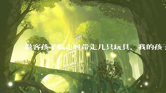 做客孩子临走时带走几只玩具，我的孩子抗拒并一直哭，要怎么开导？